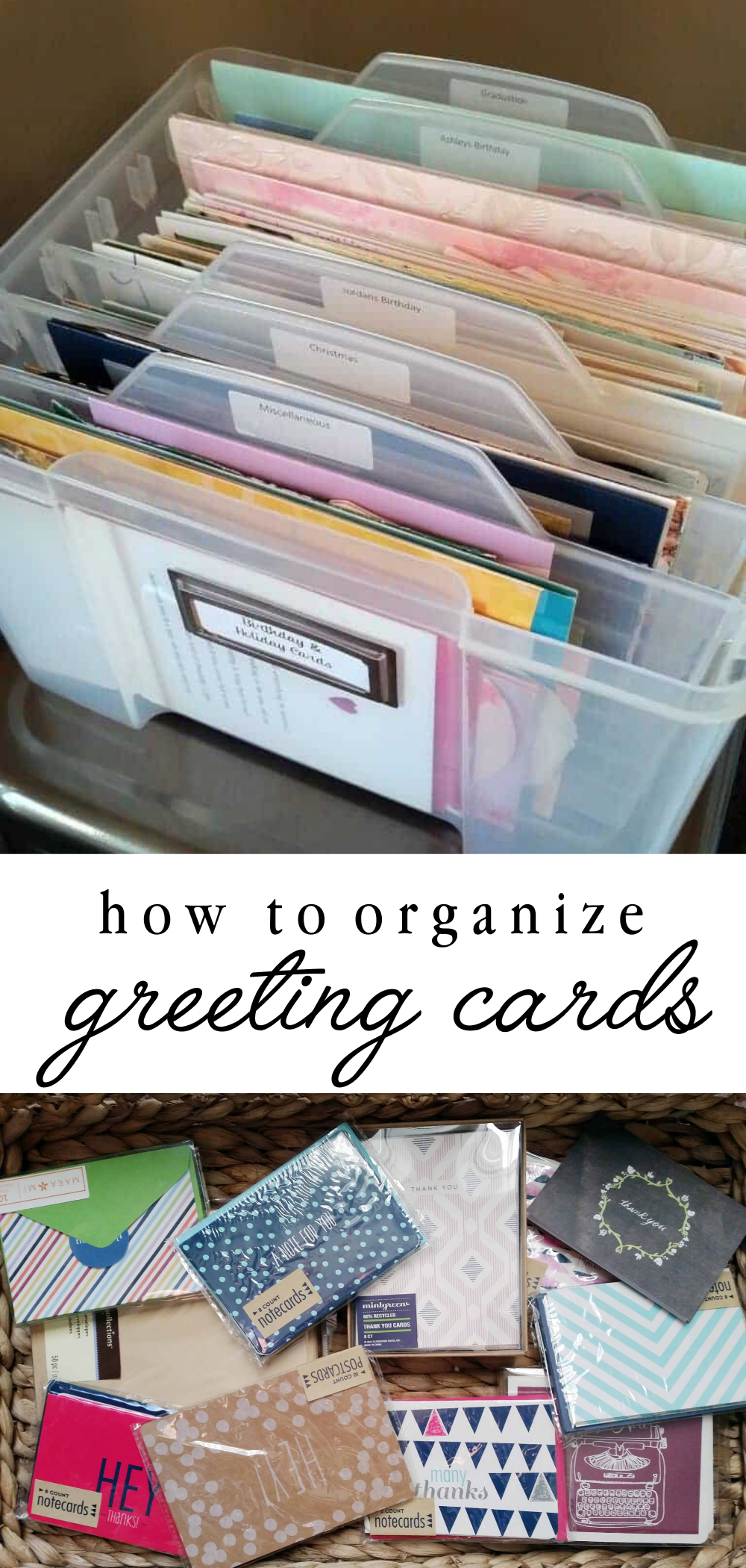 How to Organize Greeting Cards