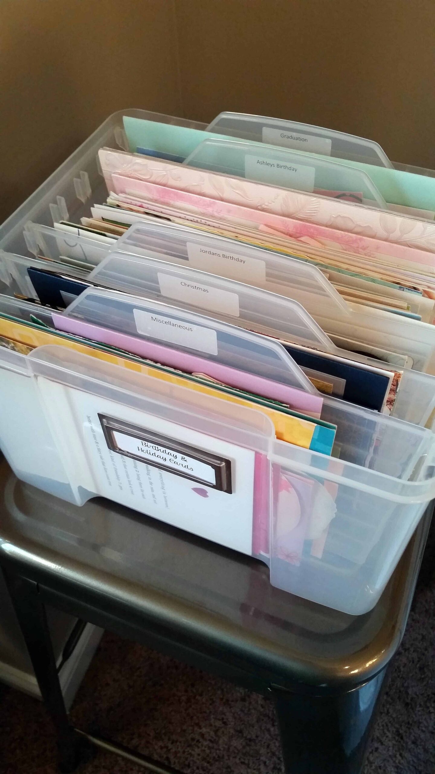 How to Organize Greeting Cards