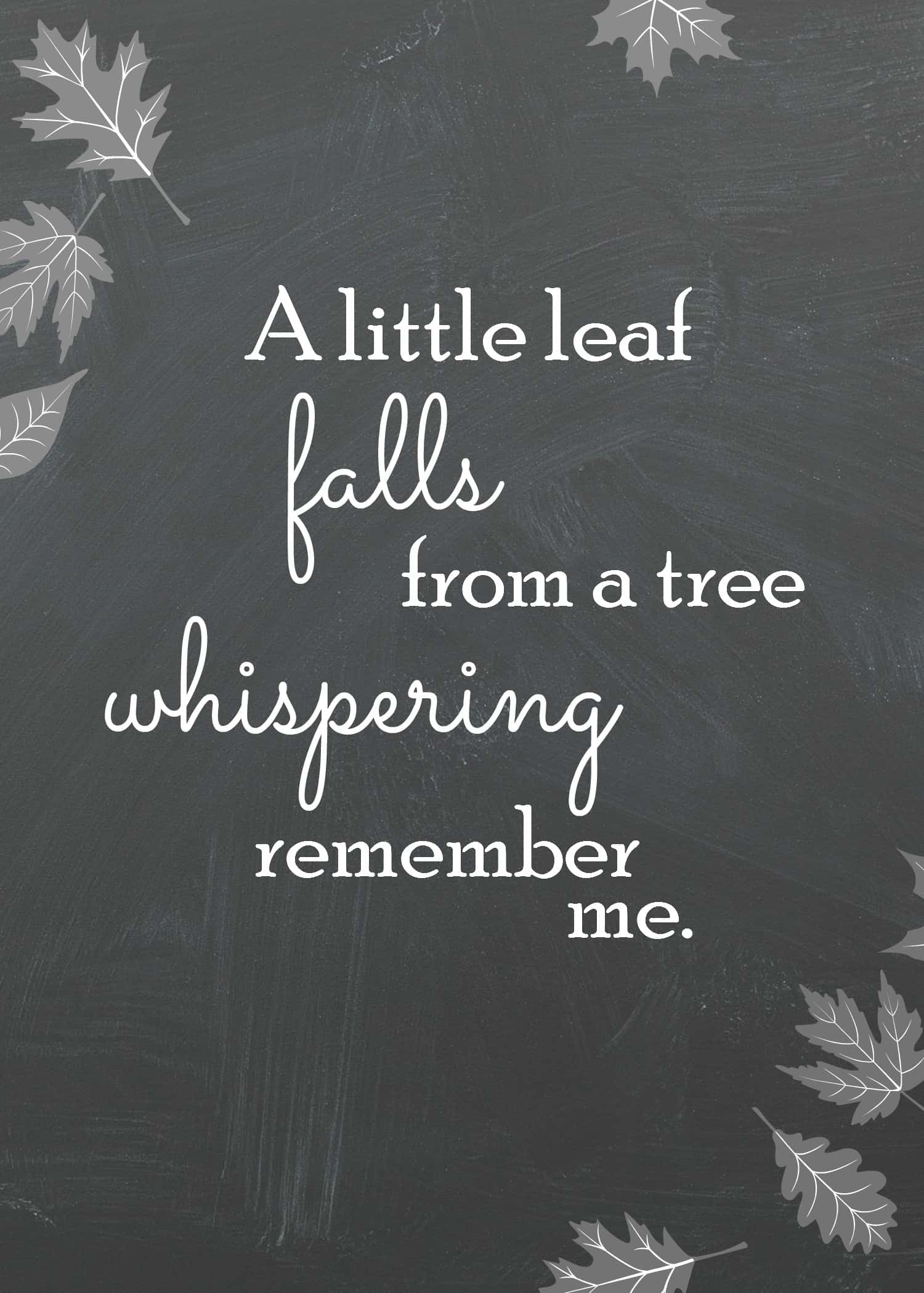 Little Leaf Fall Printable