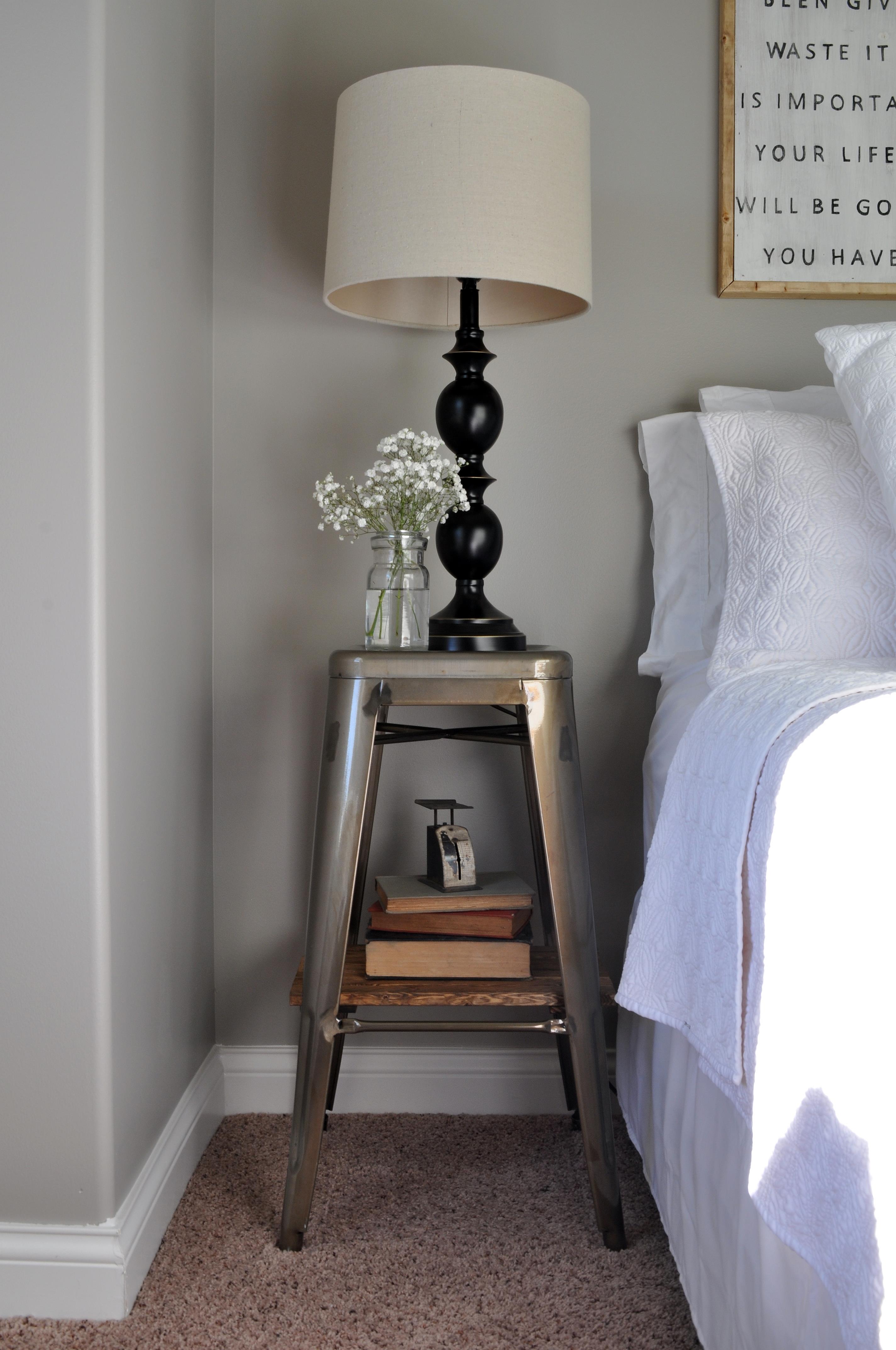 Stool nightstand discount