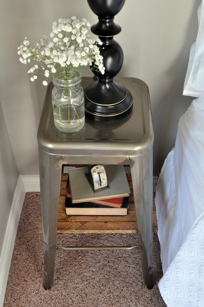 Industrial Stool Nightstands