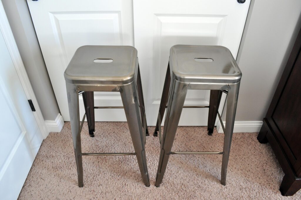 Industrial Stool Nightstands