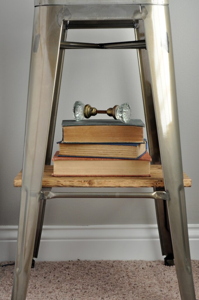 Industrial Stool Nightstands