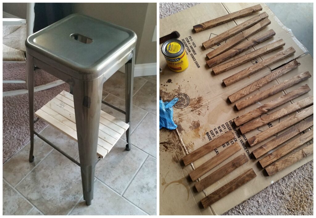 Industrial Stool Nightstands