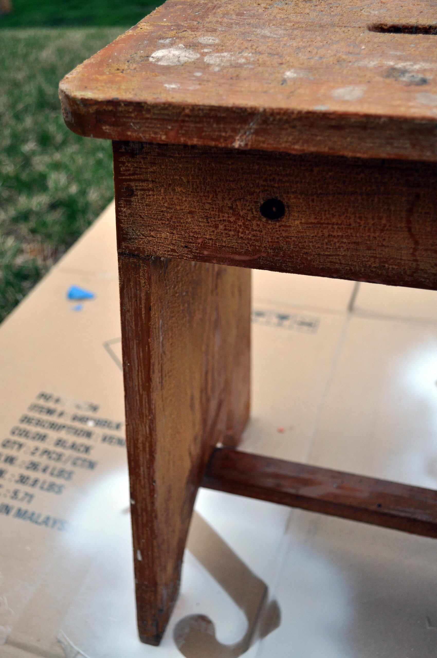 Picture of Repainting Old Wooden Furniture [Part One] | Little Glass Jar