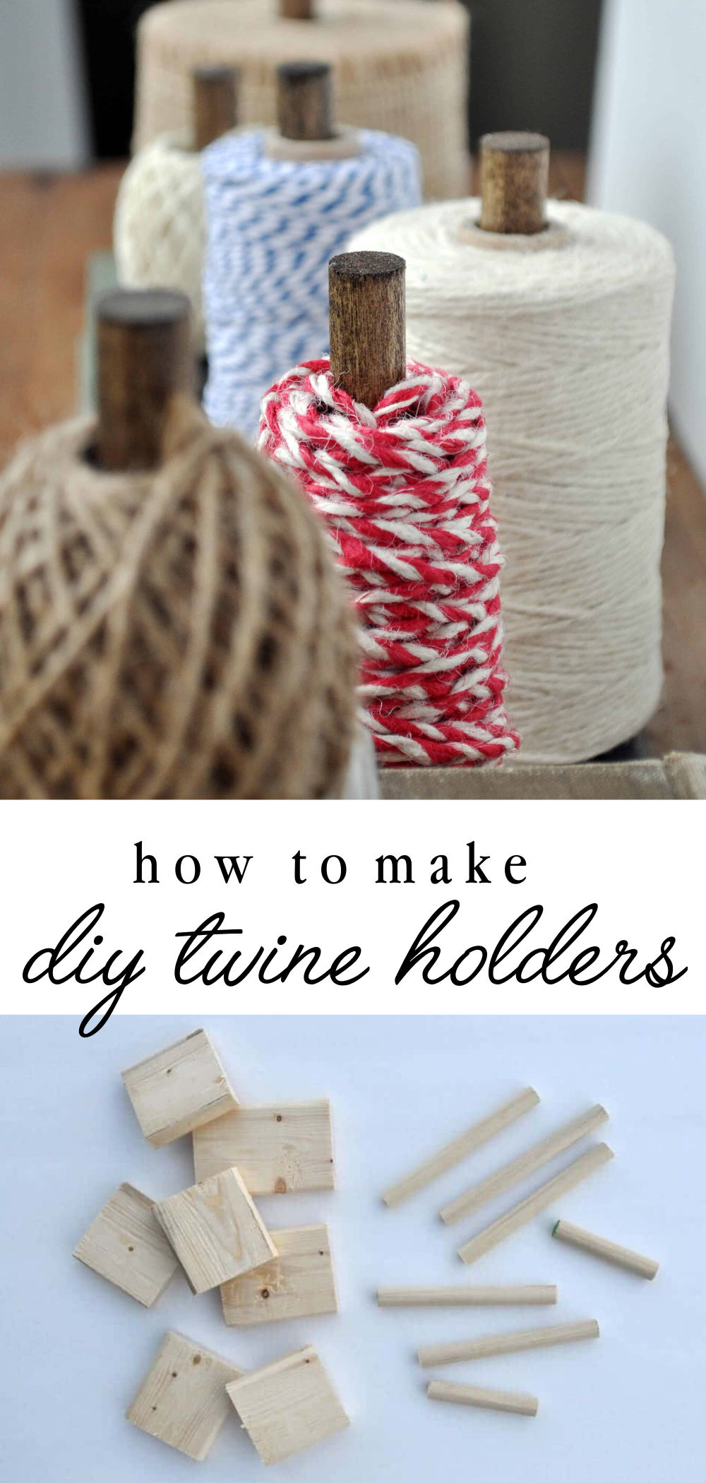 how to make diy twine holders