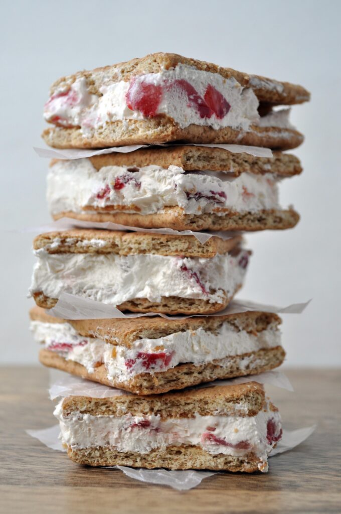 Strawberry Ice Cream Sandwiches