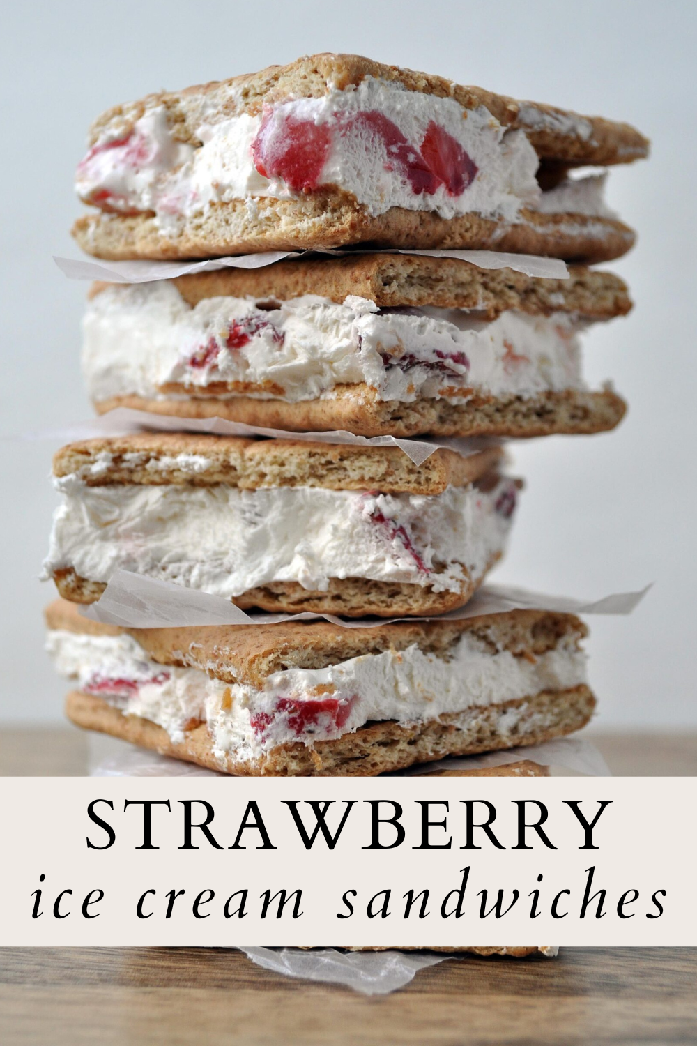 Strawberry Ice Cream Sandwiches