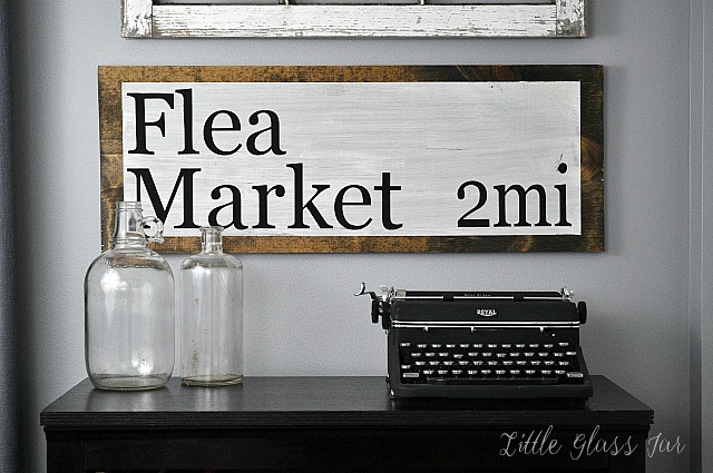 DIY Flea Market Sign