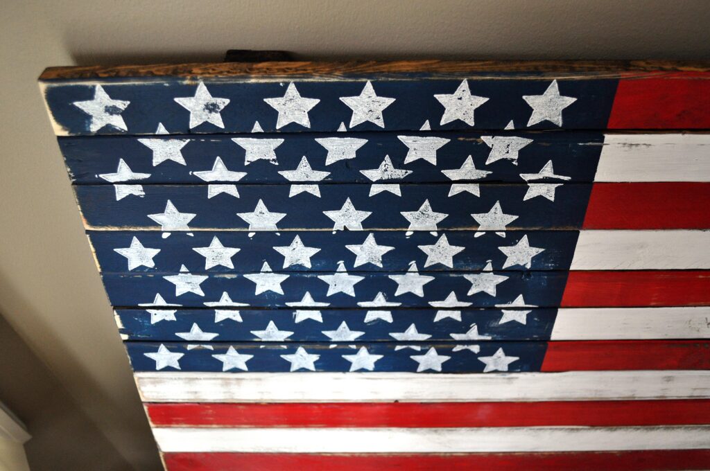 DIY Wooden American Flag