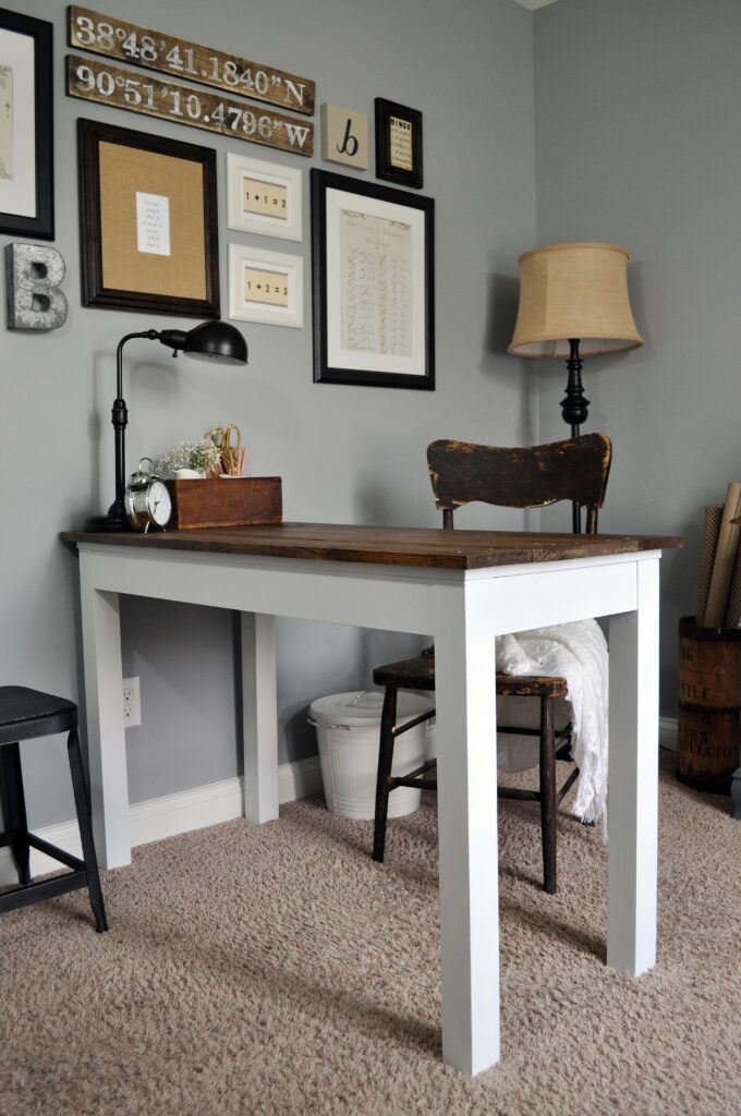 Farmhouse Desk Makeover. 8