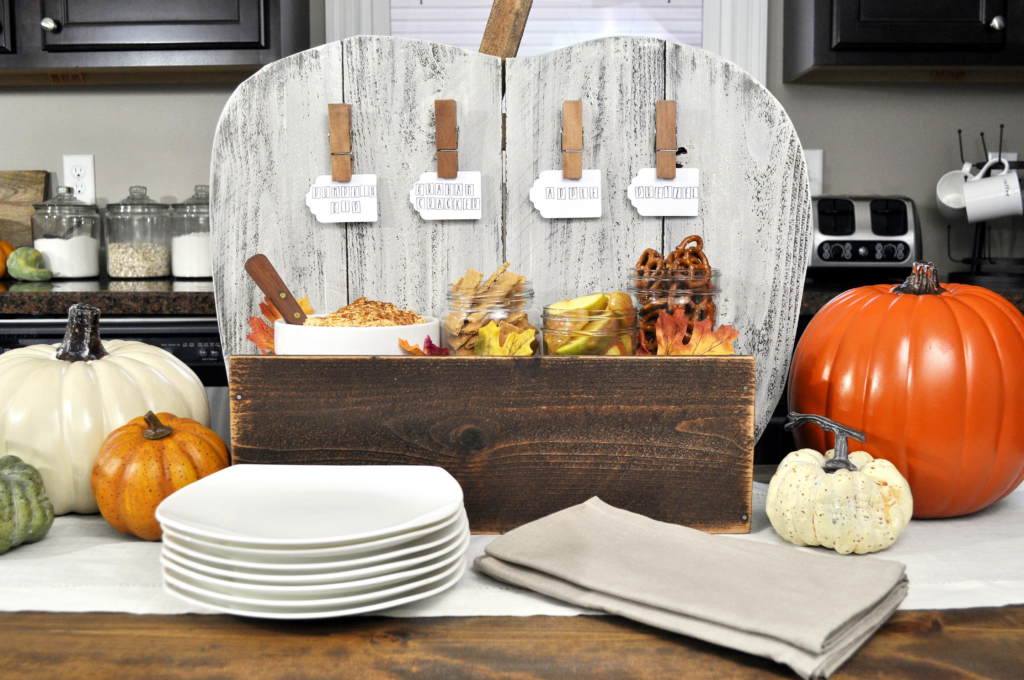 DIY Pumpkin Serving Stand. Five