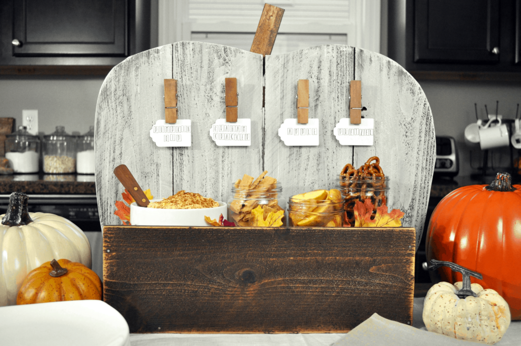 DIY Pumpkin Serving Stand. One