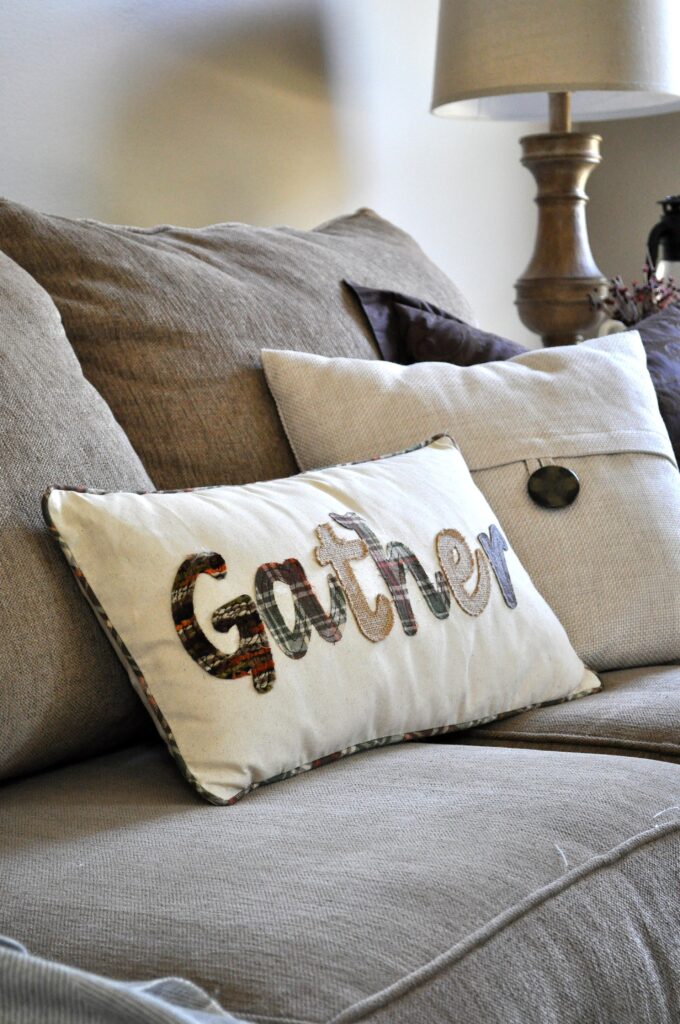 Farmhouse Fall Tour of Homes. Gather Pillow.