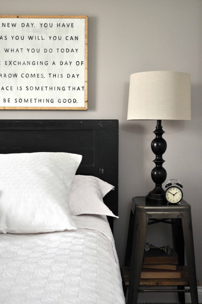 Vintage Door Headboard. Easy DIY Headboard