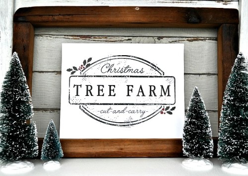 Christmas Tree Farm Printable | Little Glass Jar