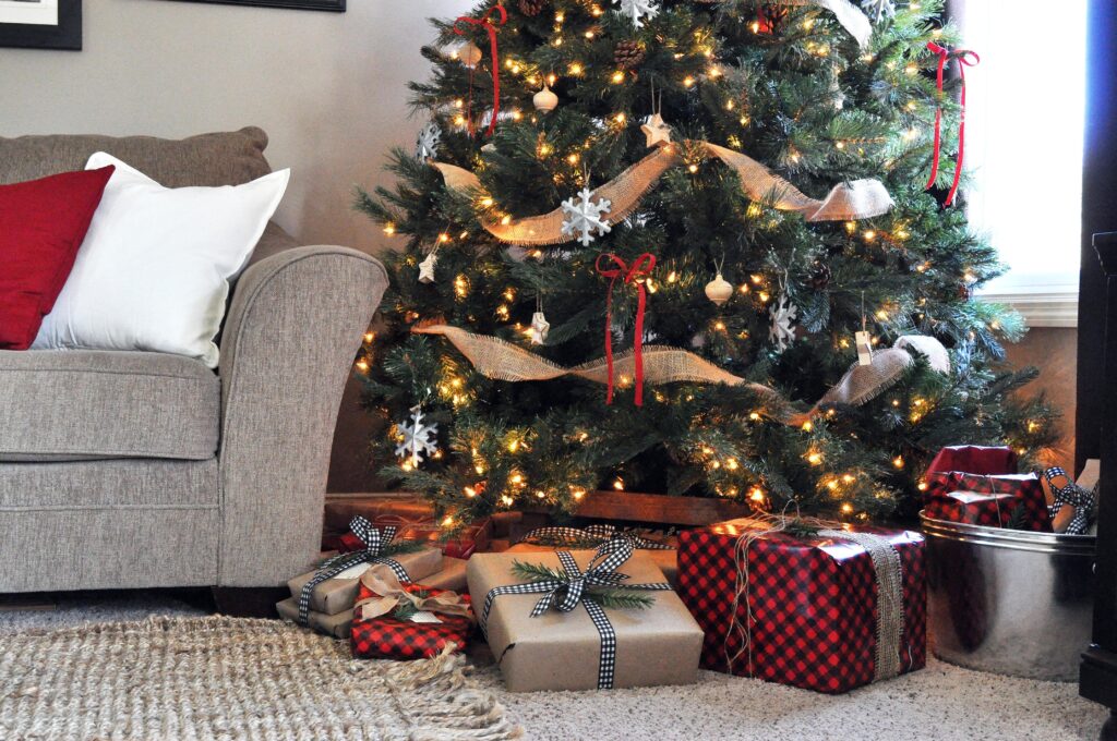 Farmhouse Christmas Home Tour. Christmas Tree