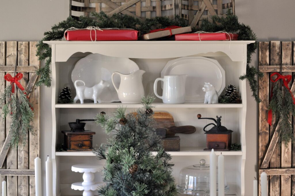 Farmhouse Christmas Home Tour. Hutch