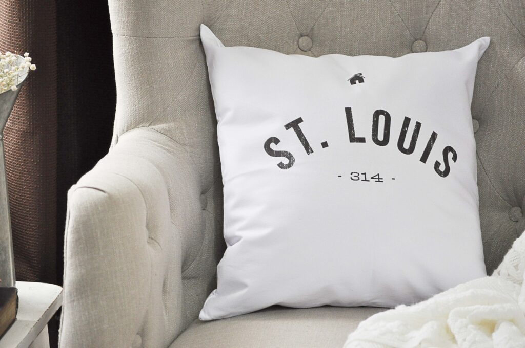 New Pillow New Chair. St Louis Pillow