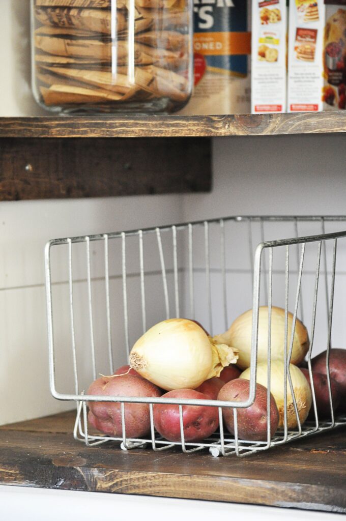 Farmhouse Pantry Makeover via Little Glass Jar