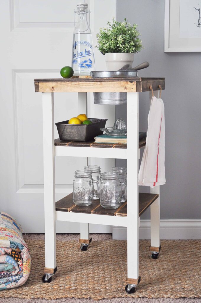 DIY Guest Bedroom Beverage Station