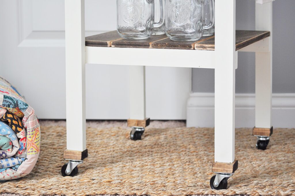 DIY Guest Bedroom Beverage Station 