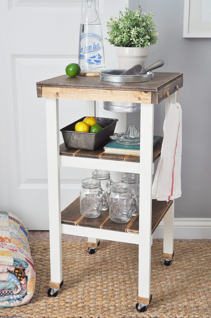 DIY Guest Bedroom Beverage Station