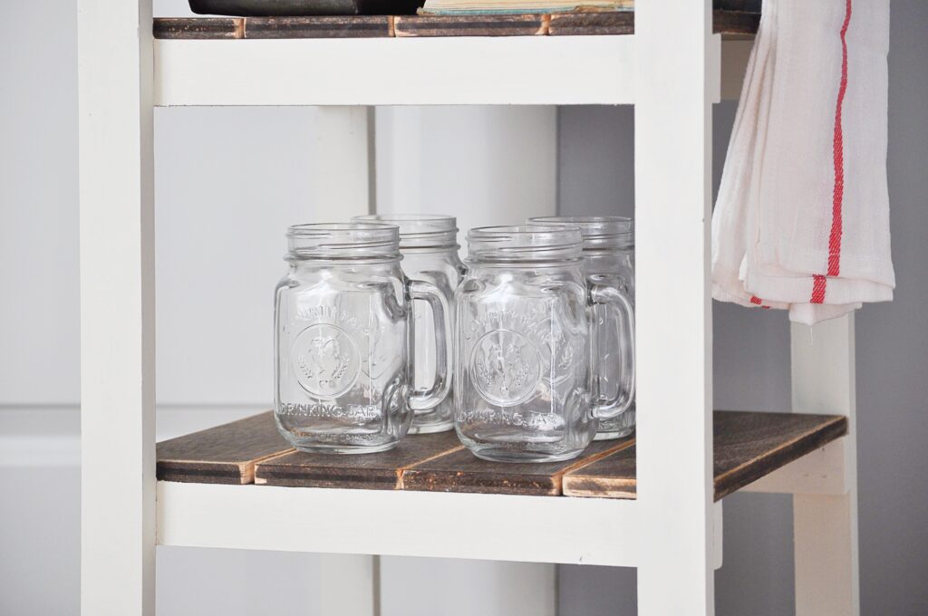 DIY Guest Bedroom Beverage Station 