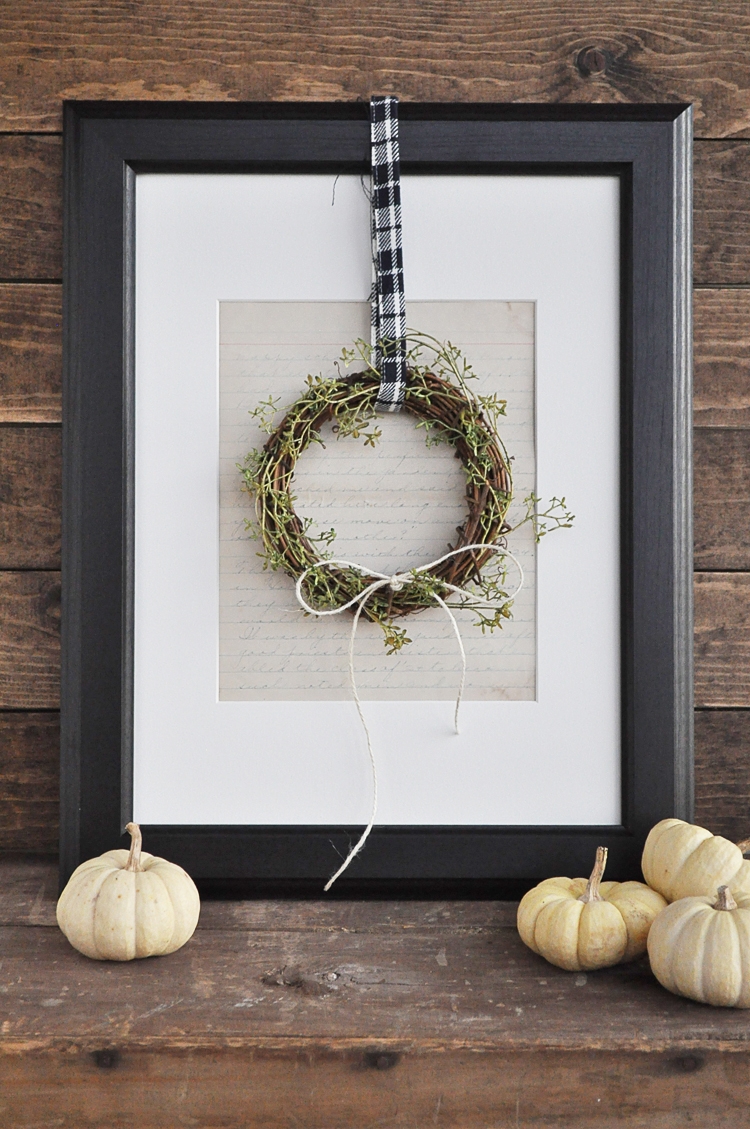 Fall Farmhouse Mini Wreath