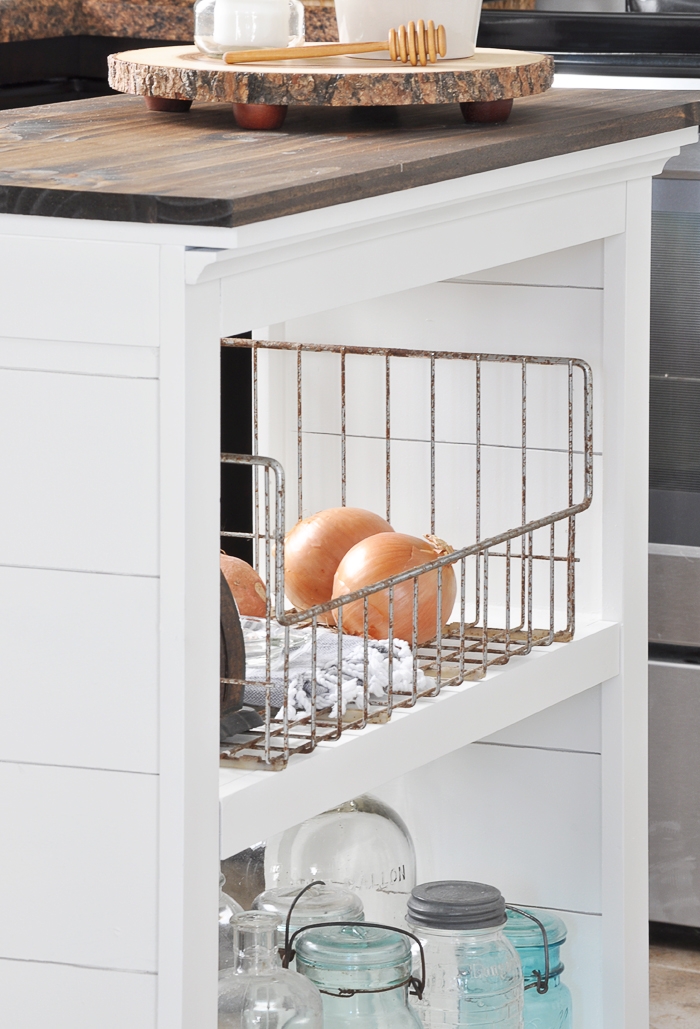 How to Turn a Bookshelf into a Kitchen Island