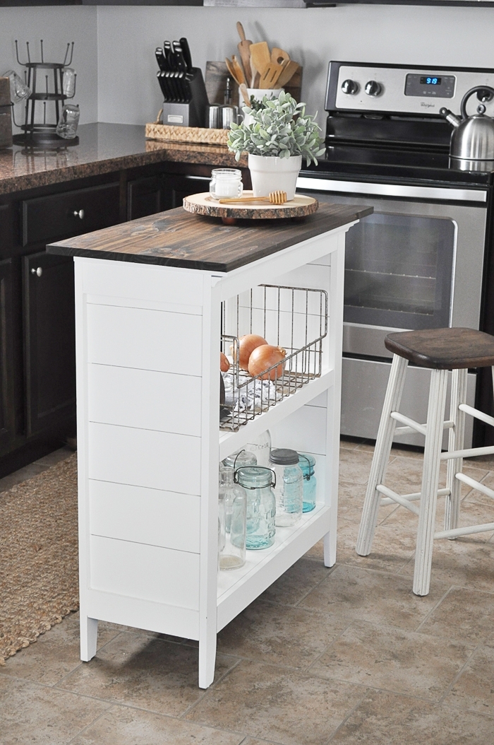 Bookshelf Kitchen Island Little Glass Jar