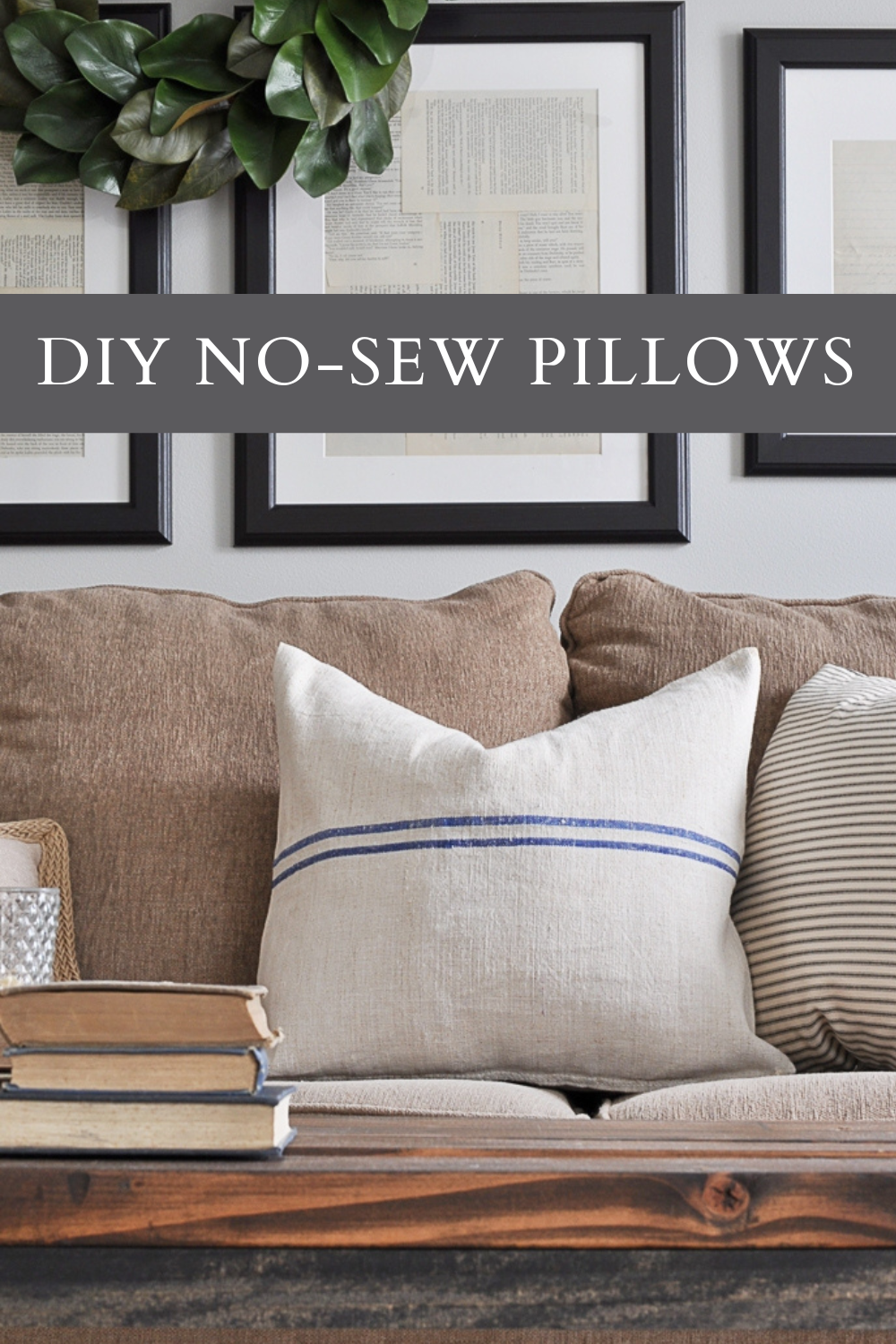 DIY No-Sew Pillows
