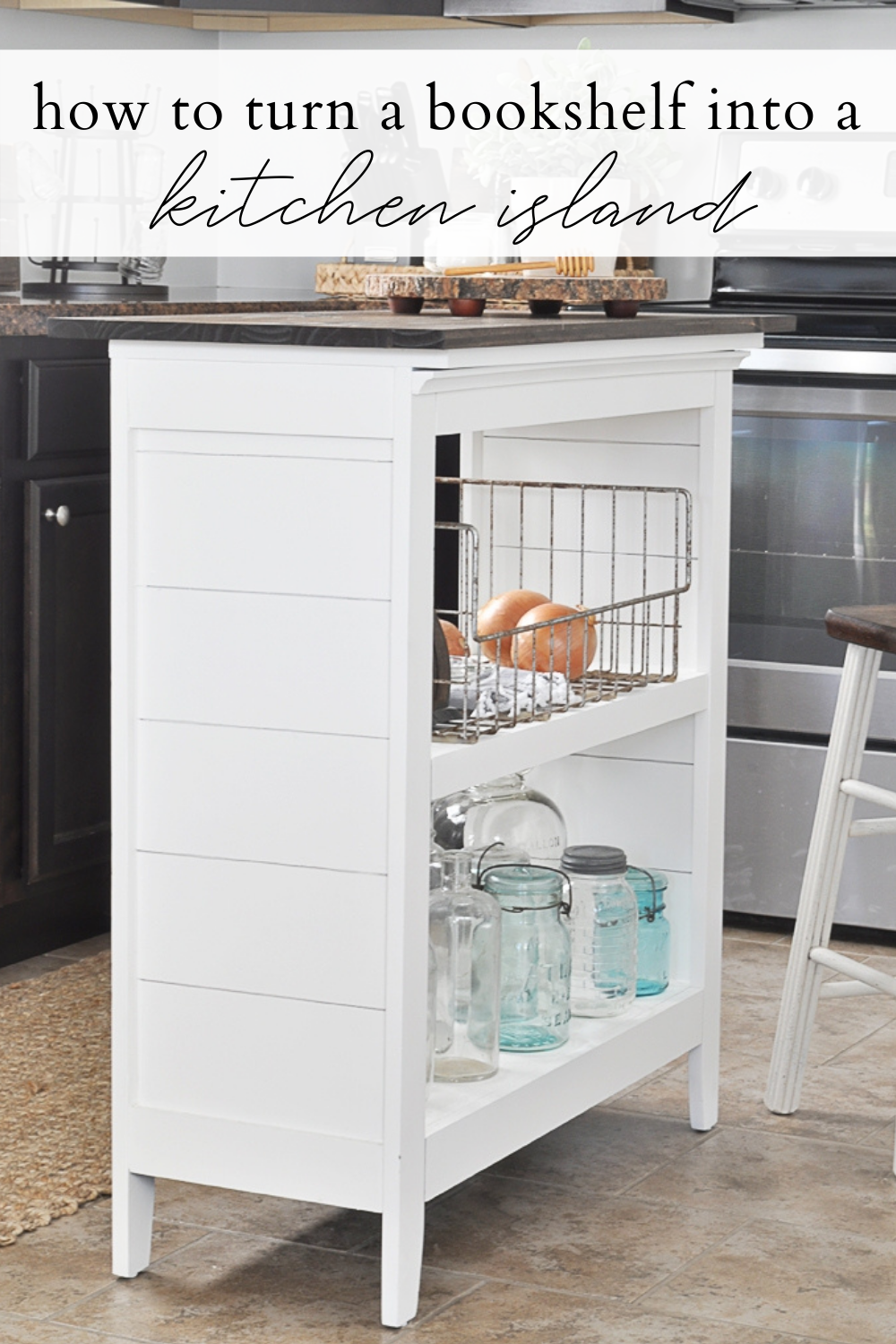 Bookshelf Kitchen Island