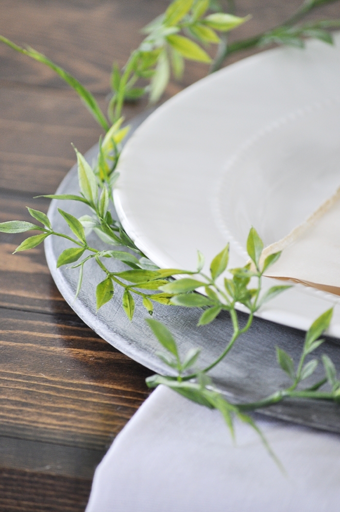 Natural Easter Tablescape via Little Glass Jar