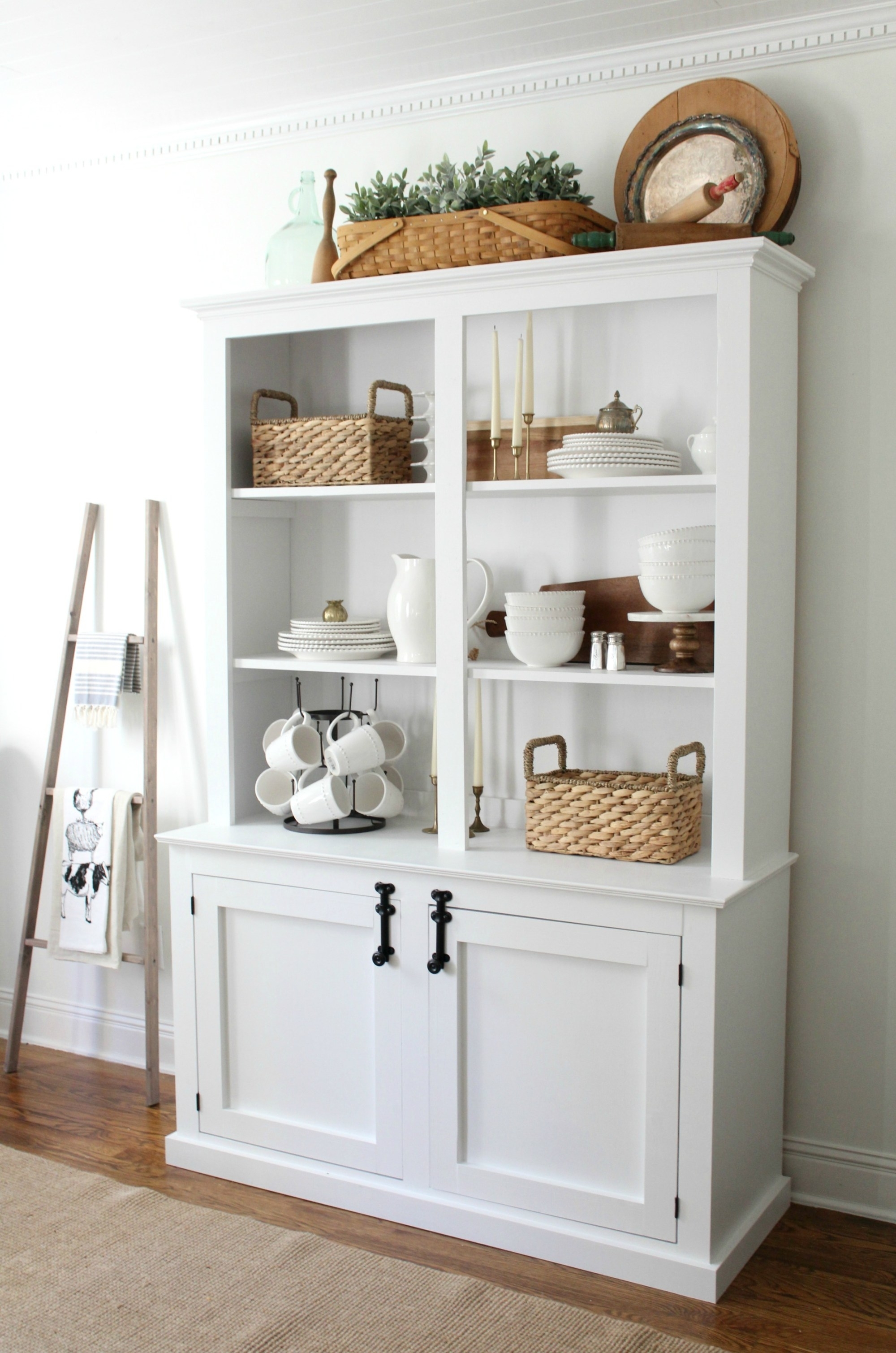 Ten Beautiful Farmhouse Style Hutches - Little Glass Jar