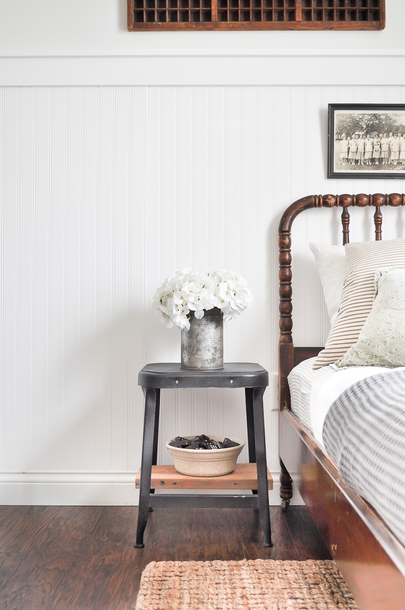 Neutral Vintage Guest Bedroom