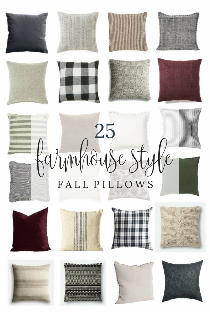 Farmhouse Style Fall Pillows