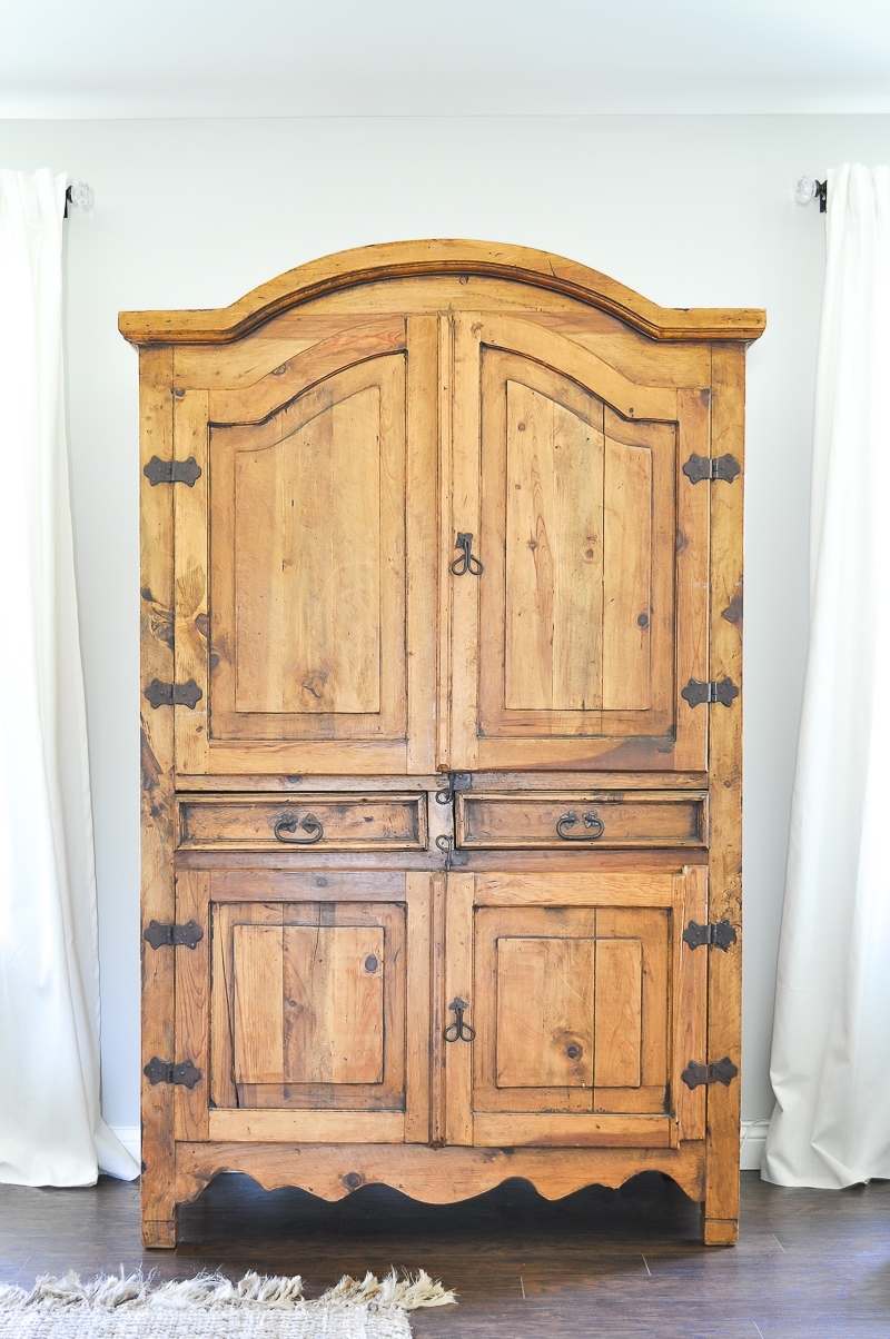 Rustic tv armoire deals