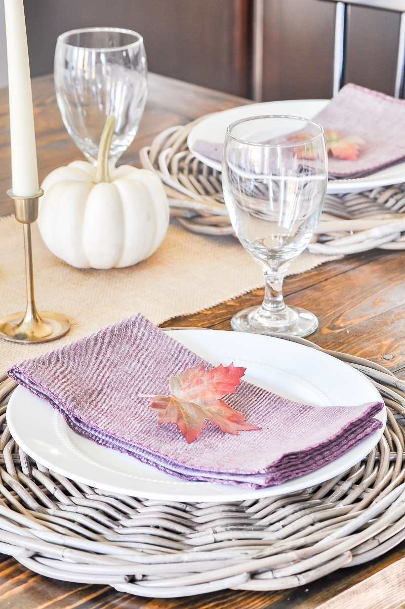 Simple Fall Tablescape