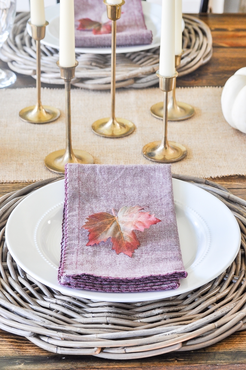 Simple Fall Tablescape