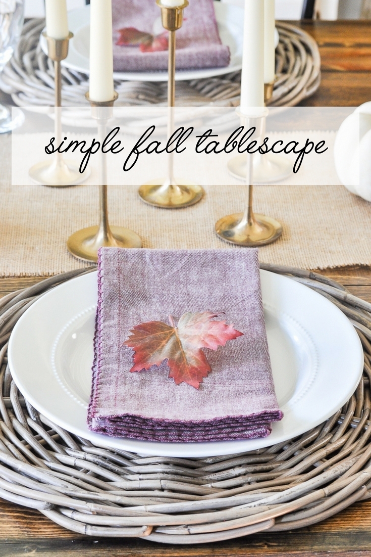 Simple Fall Tablescape