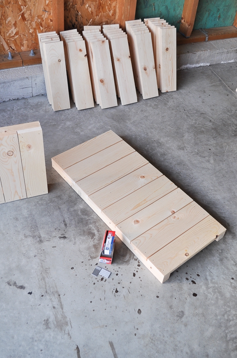 DIY Planked Wood Nightstands