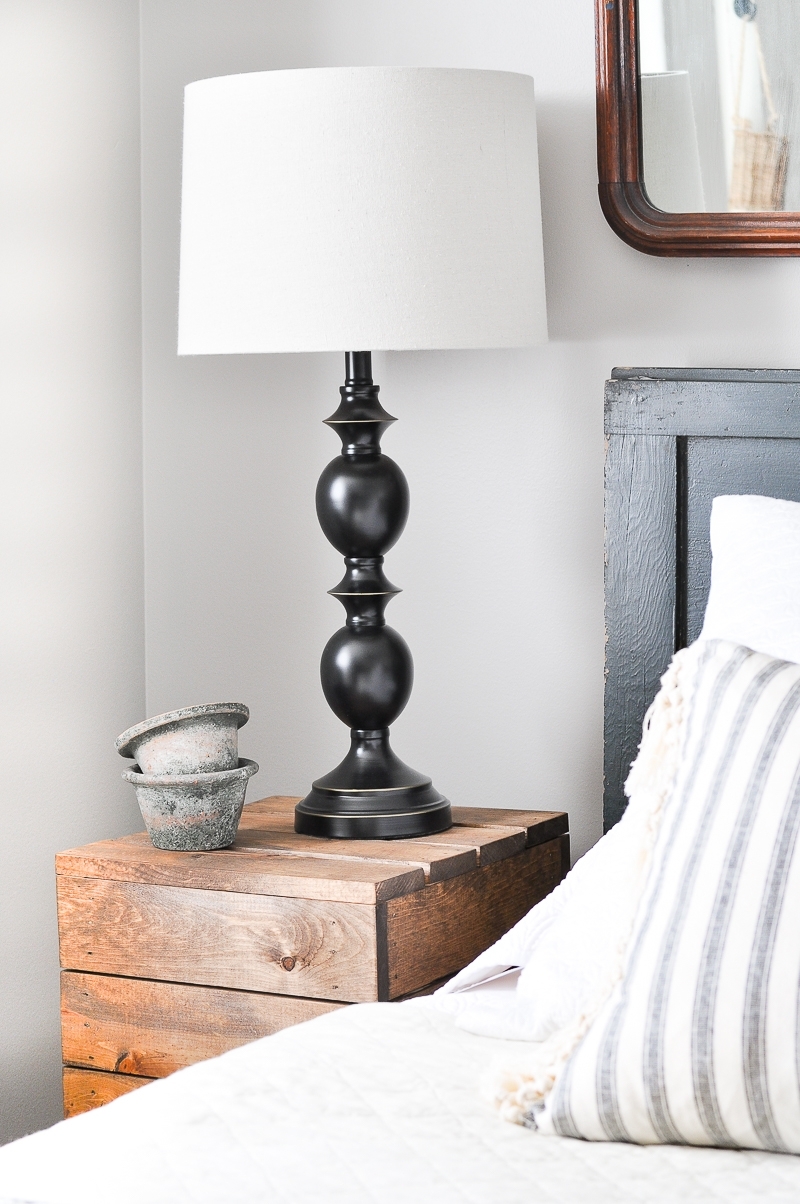 DIY Planked Wood Nightstands