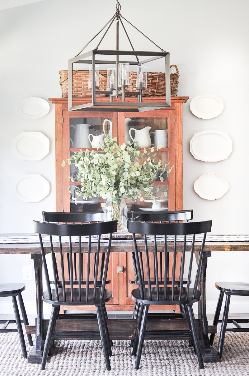 Antique dining cheap room hutch