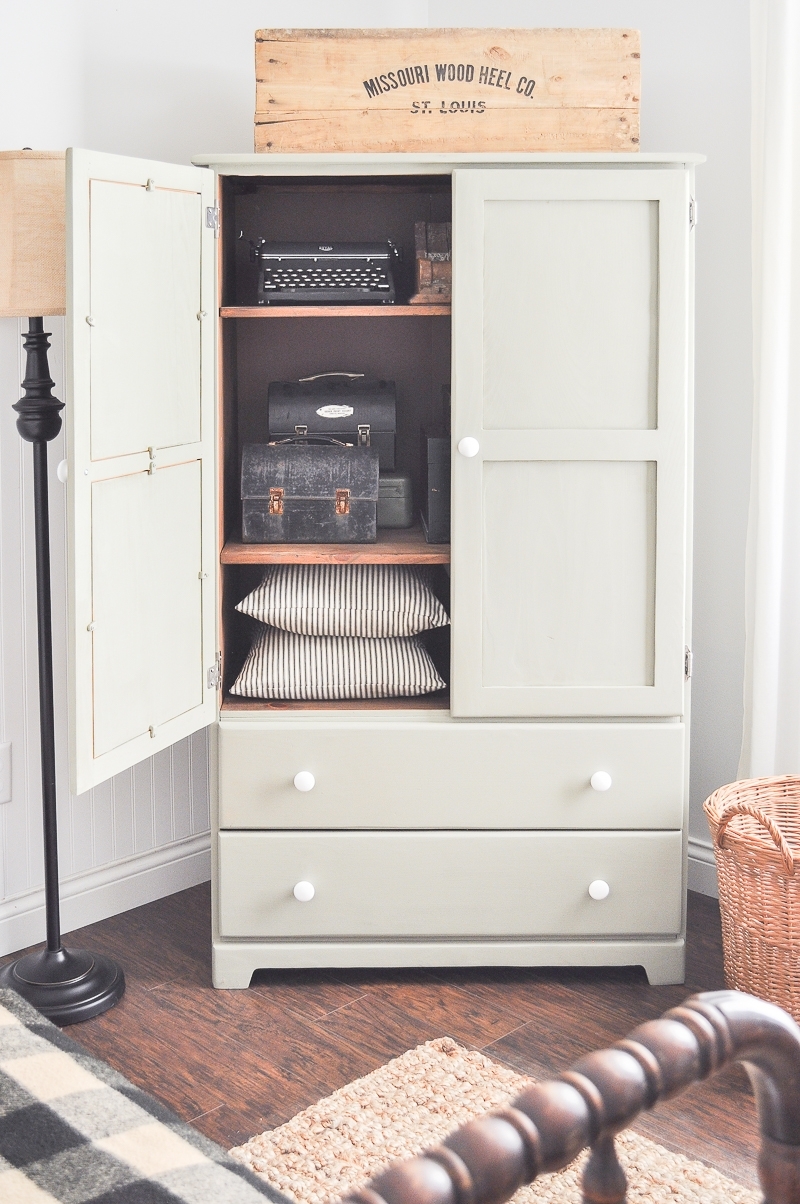 Guest Bedroom Armoire Makeover
