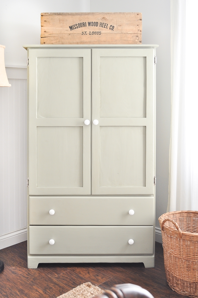 Guest Bedroom Armoire Makeover