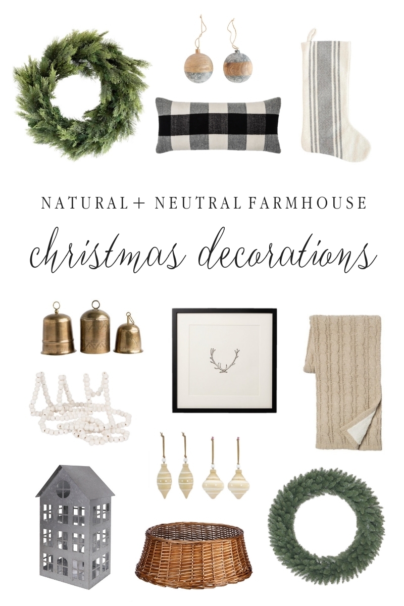 Natural and Neutral Christmas Decorations Shopping Guide