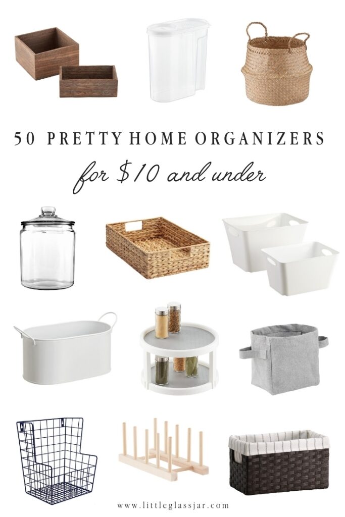 50 Pretty Home Organizers under $10