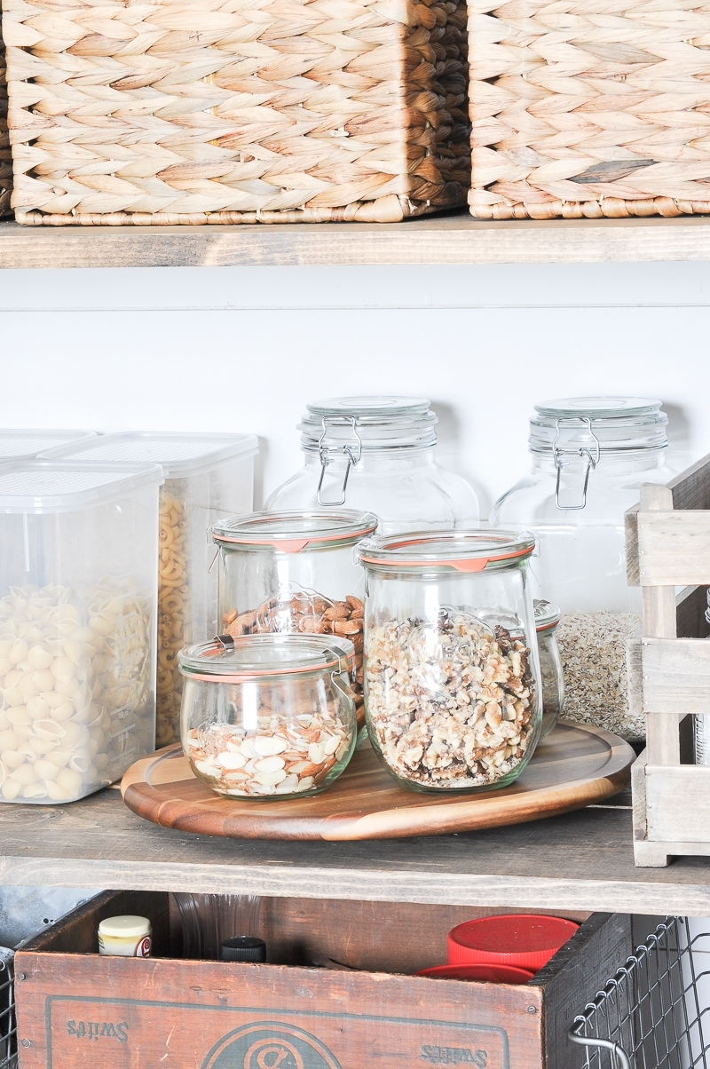 Pantry Organization with Mason Jars - Farmhouse on Boone