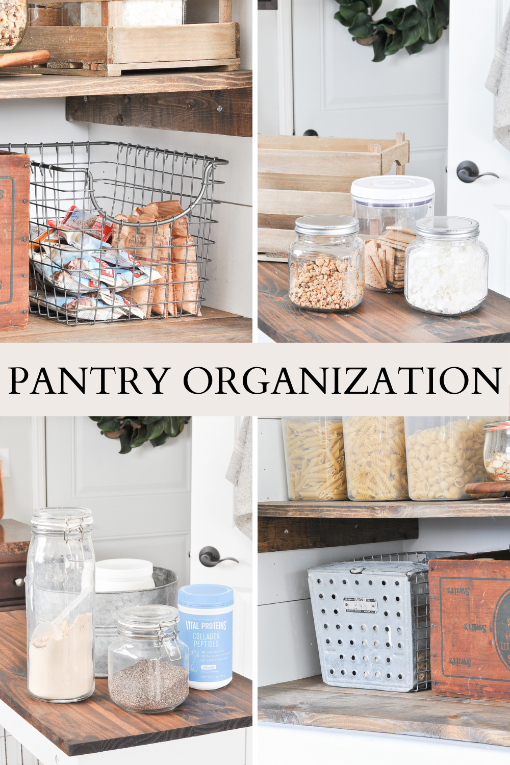 Pantry Organization with Mason Jars - Farmhouse on Boone